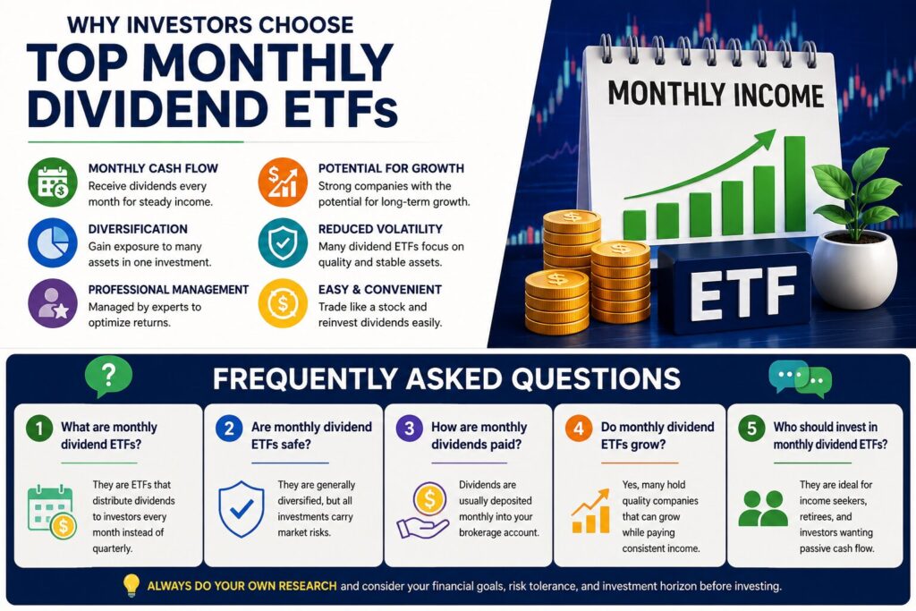 Best Monthly Dividend ETFs for Passive Income Investors